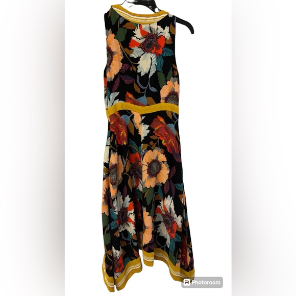 Maeve by Anthropologie Women's Floral Faux Wrap Handkerchief Dress Size 4 - Picture 4 of 5